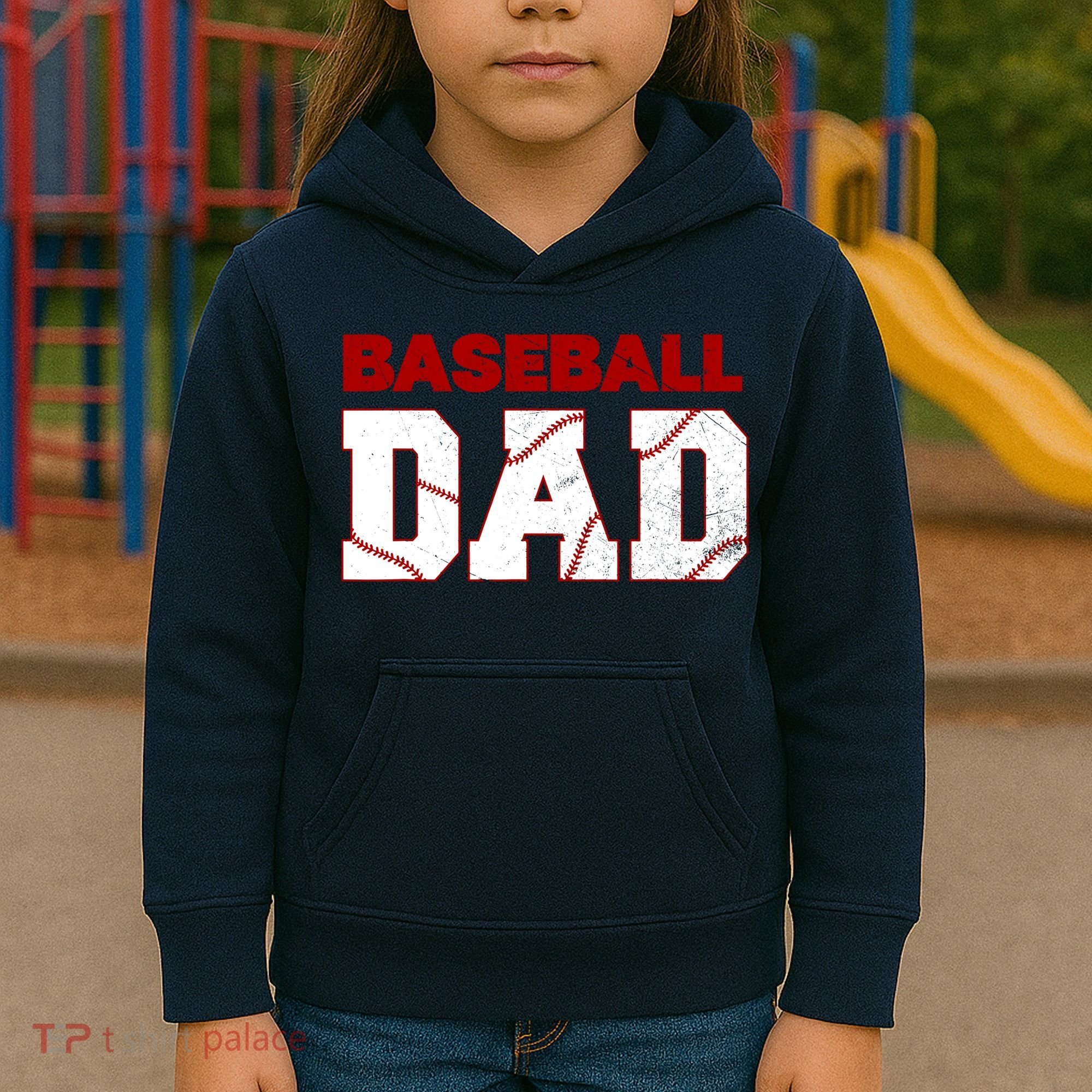 Baseball Dad Happy Fathers Days For Boy Kids Hoodie