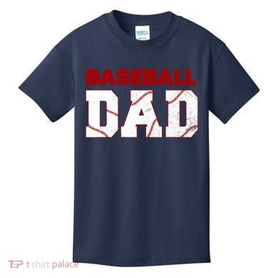 Baseball Dad Happy Fathers Days For Boy Kids T-Shirt