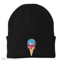 Baseball Drip Home Plate Ice Cream Sport Players  Fans Beanie thumb 0