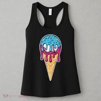 Baseball Drip Home Plate Ice Cream Sport Players  Fans Women's Tank Top thumb 3