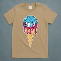 Baseball Drip Home Plate Ice Cream Sport Players  Fans T-Shirt thumb 5
