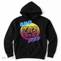 Bro Dude High Energy Retro Wave Frat Party Animal 80s Jock Hoodie thumb 0
