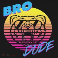 Bro Dude High Energy Retro Wave Frat Party Animal 80s Jock Long Sleeve Shirt thumb 2