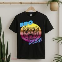 Bro Dude High Energy Retro Wave Frat Party Animal 80s Jock T-Shirt thumb 2