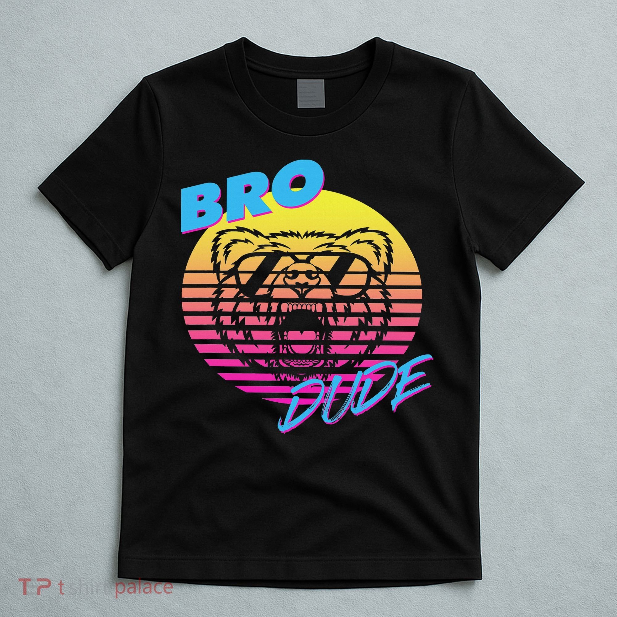 Bro Dude High Energy Retro Wave Frat Party Animal 80s Jock T-Shirt