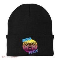 Bro Dude High Energy Retro Wave Frat Party Animal 80s Jock Beanie thumb 0