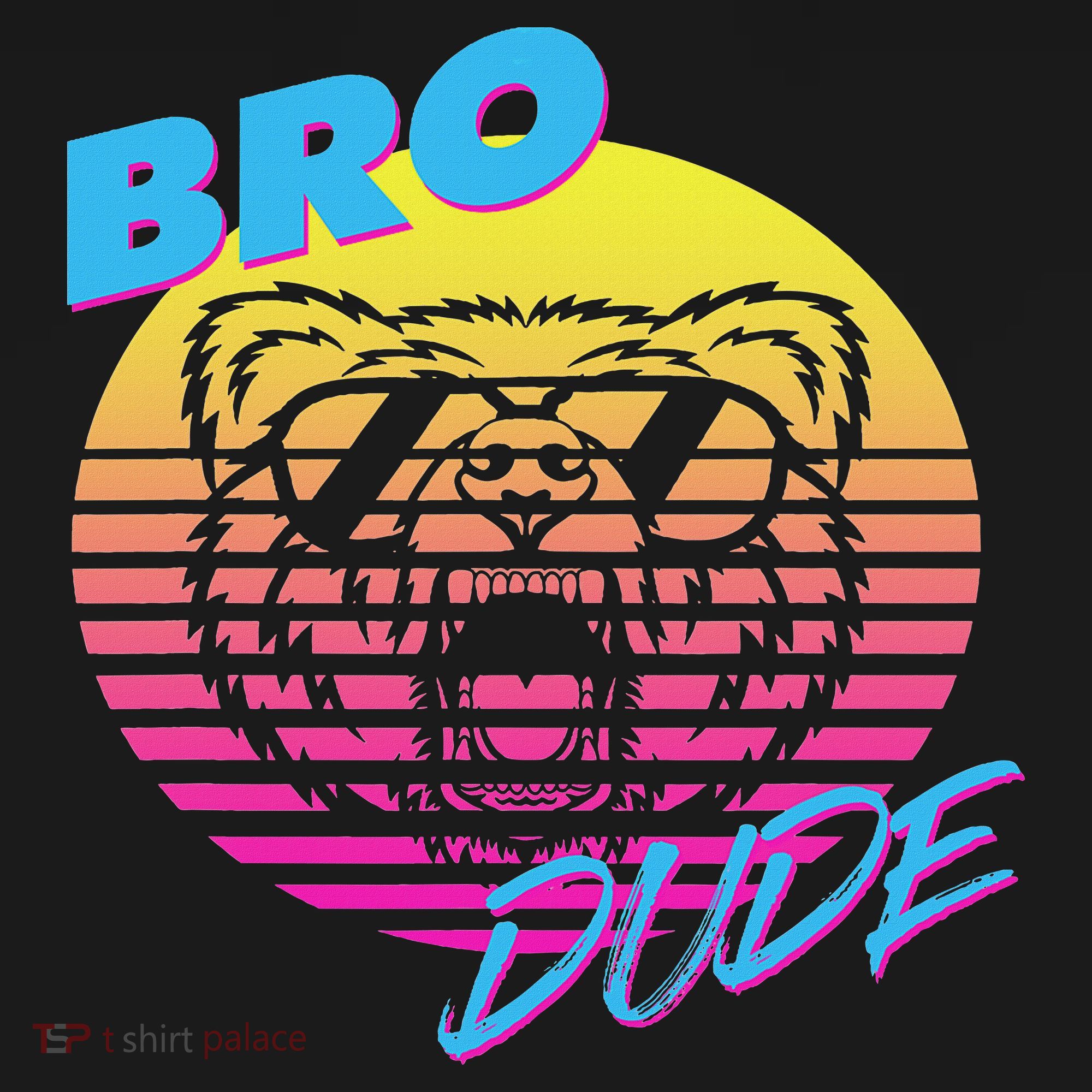 Bro Dude High Energy Retro Wave Frat Party Animal 80s Jock Ornament