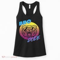 Bro Dude High Energy Retro Wave Frat Party Animal 80s Jock Women's Tank Top thumb 0