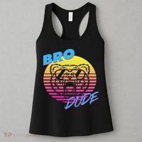 Bro Dude High Energy Retro Wave Frat Party Animal 80s Jock Women's Tank Top thumb 3