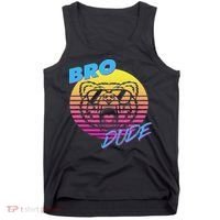Bro Dude High Energy Retro Wave Frat Party Animal 80s Jock Tank Top thumb 0
