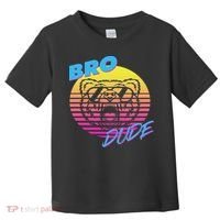 Bro Dude High Energy Retro Wave Frat Party Animal 80s Jock Toddler T-Shirt thumb 0