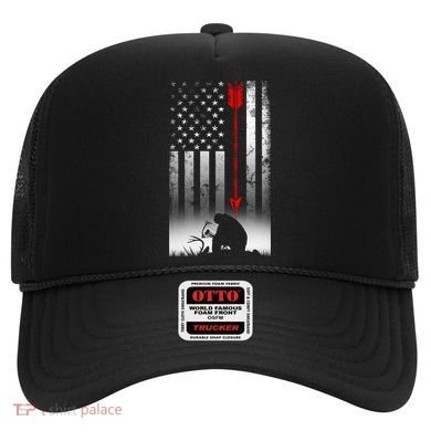 Bow Deer Hunting American Flag Gift For Bow Hunting Gift Hat