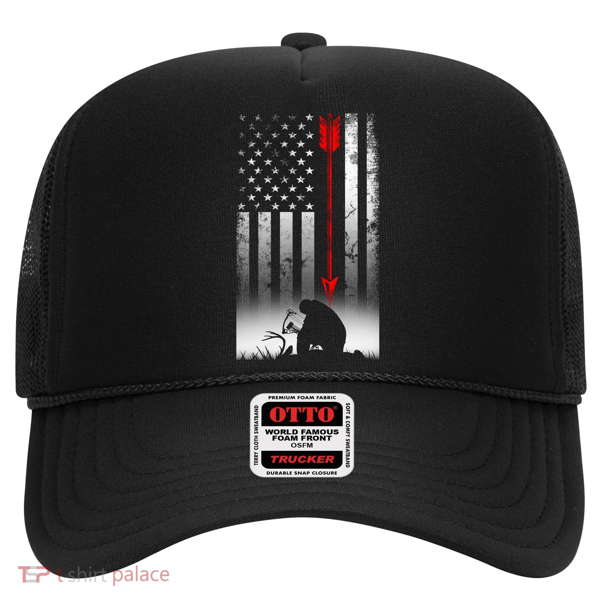Bow Deer Hunting American Flag Gift For Bow Hunting Gift Hat
