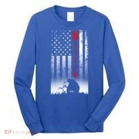 Bow Deer Hunting American Flag Gift For Bow Hunting Gift Long Sleeve Shirt thumb 0