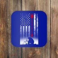 Bow Deer Hunting American Flag Gift For Bow Hunting Gift Coaster thumb 0