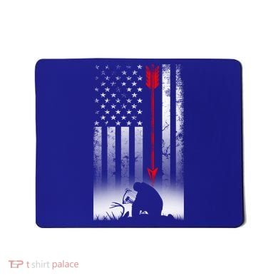 Bow Deer Hunting American Flag Gift For Bow Hunting Gift Mousepad