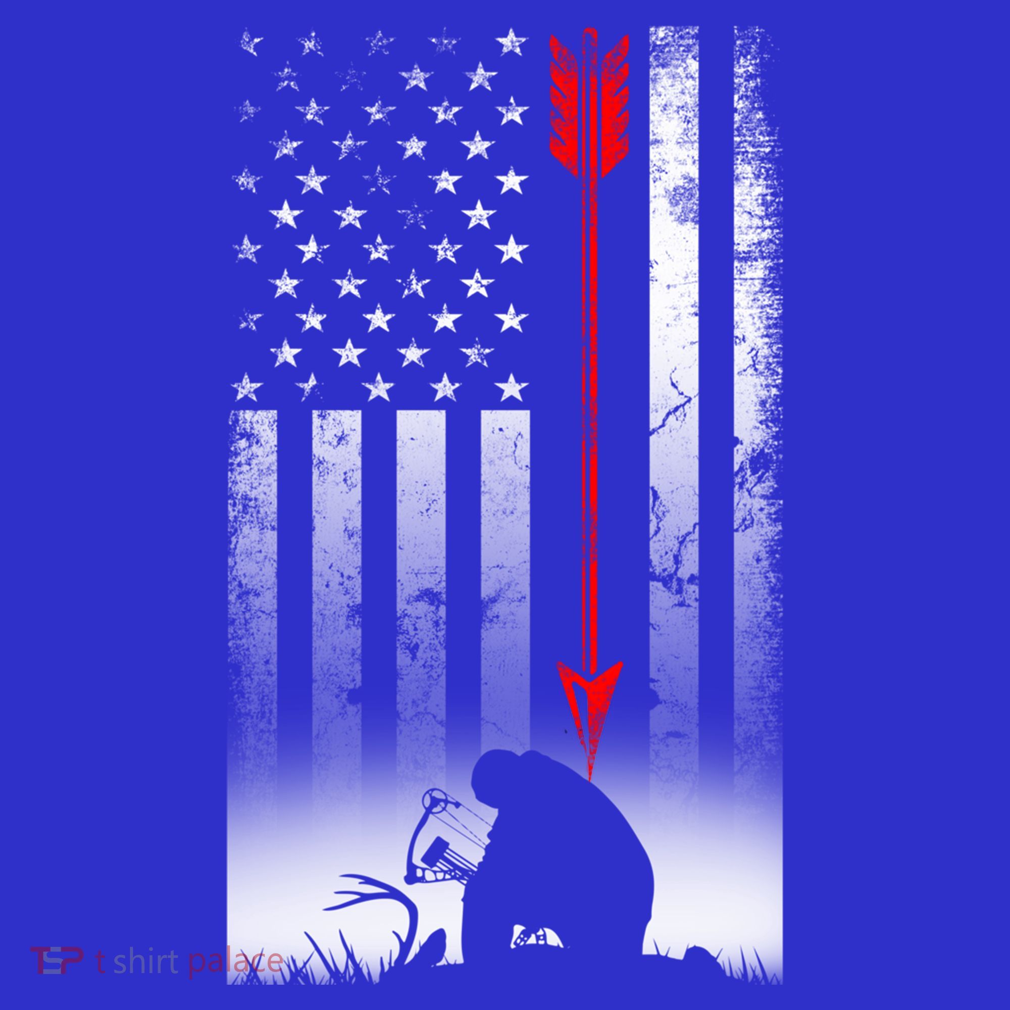 Bow Deer Hunting American Flag Gift For Bow Hunting Gift Women's Tank Top