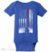 Bow Deer Hunting American Flag Gift For Bow Hunting Gift Baby Bodysuit thumb 0