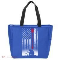 Bow Deer Hunting American Flag Gift For Bow Hunting Gift Tote Bag thumb 0