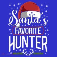 Buck Deer Hunting Hunter Christmas Vintage Santa's Favorite Gift T-Shirt thumb 7