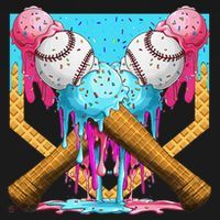 Baseball Drip Home Plate Ice Cream Sport Players  Fans Women's Tank Top thumb 5