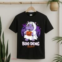 Boo Deng Halloween Costume Cute Baby Hippo Moo Deng Funny T-Shirt thumb 2