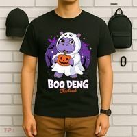 Boo Deng Halloween Costume Cute Baby Hippo Moo Deng Funny T-Shirt thumb 6