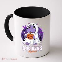 Boo Deng Halloween Costume Cute Baby Hippo Moo Deng Funny Coffee Mug thumb 0