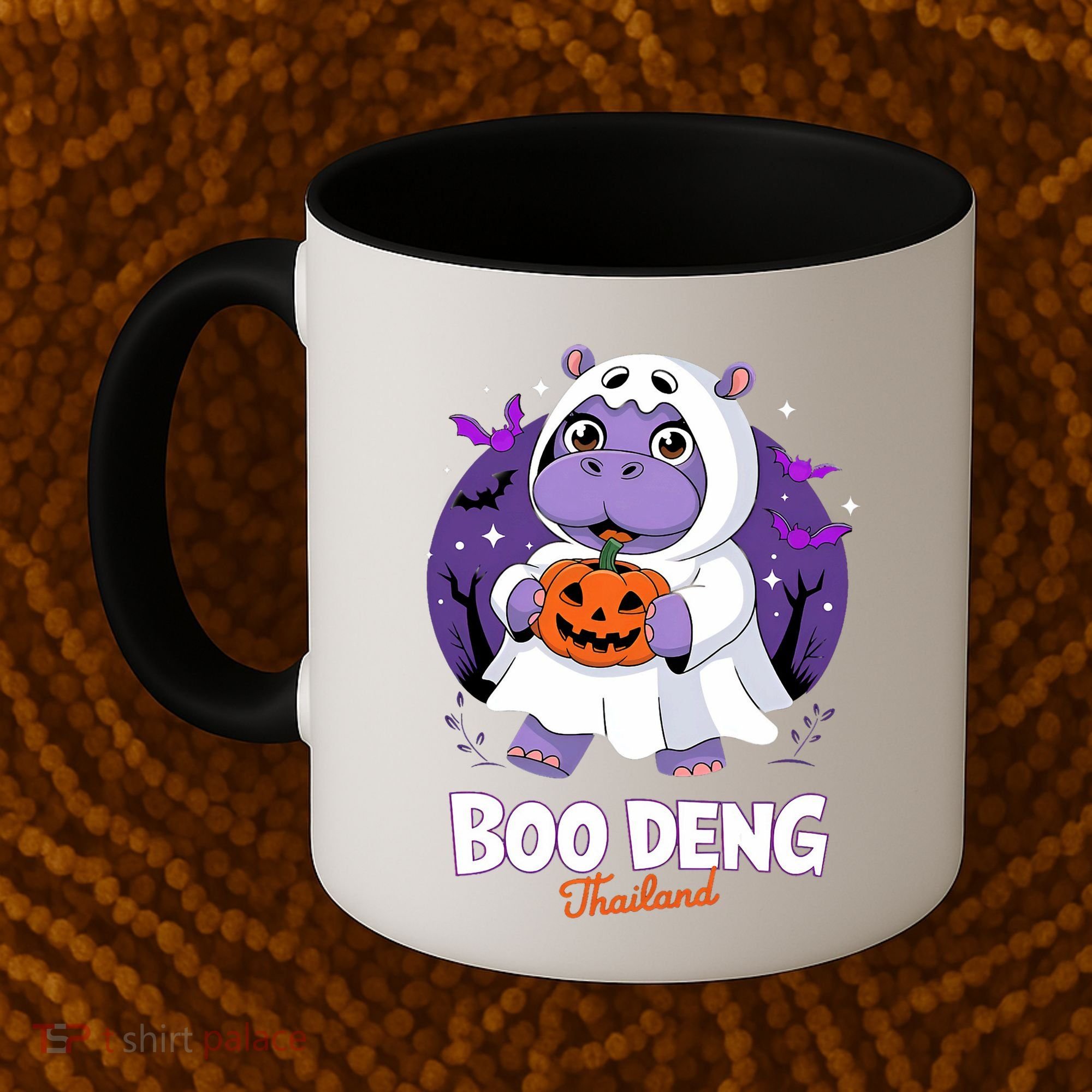 Boo Deng Halloween Costume Cute Baby Hippo Moo Deng Funny Coffee Mug