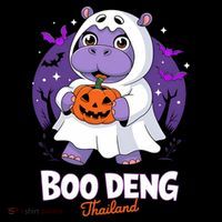 Boo Deng Halloween Costume Cute Baby Hippo Moo Deng Funny Coffee Mug thumb 5
