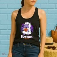 Boo Deng Halloween Costume Cute Baby Hippo Moo Deng Funny Women's Tank Top thumb 2