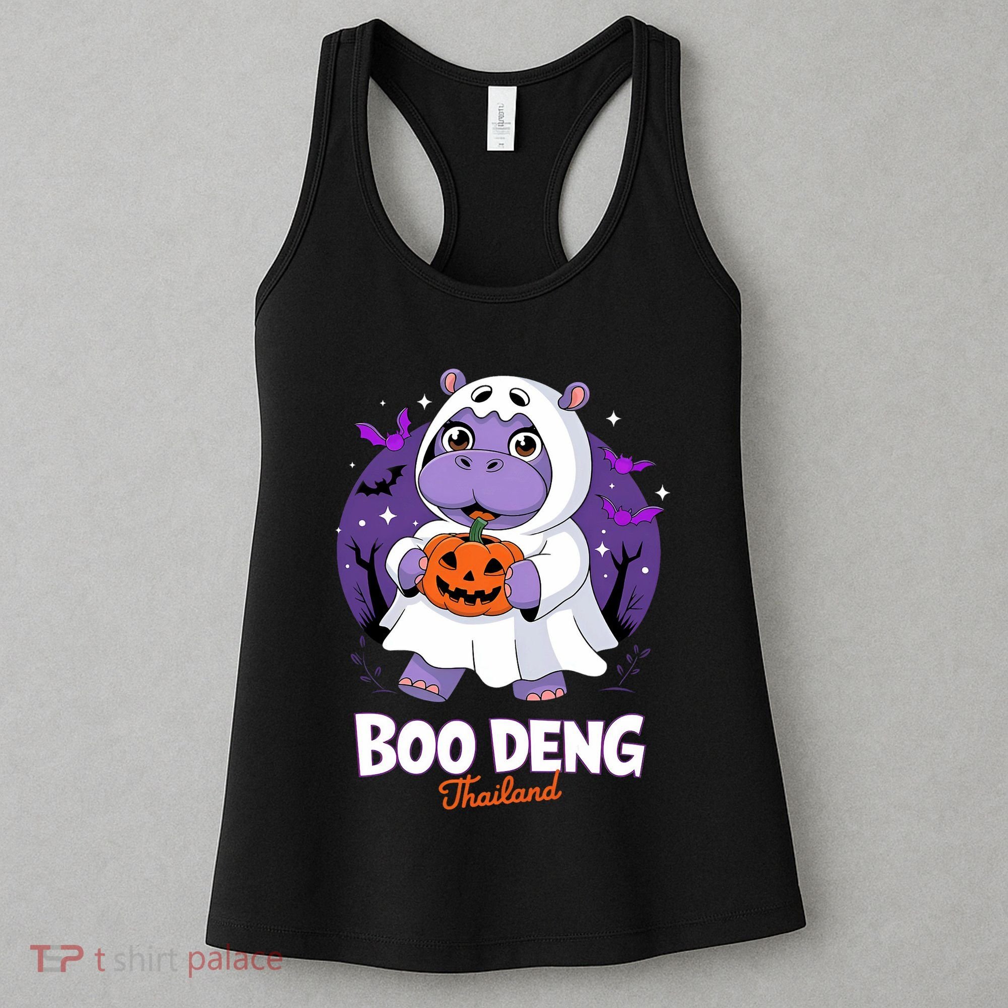Boo Deng Halloween Costume Cute Baby Hippo Moo Deng Funny Women's Tank Top
