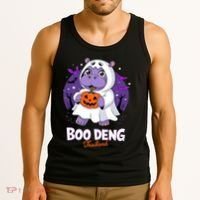 Boo Deng Halloween Costume Cute Baby Hippo Moo Deng Funny Tank Top thumb 3