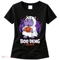 Boo Deng Halloween Costume Cute Baby Hippo Moo Deng Funny Women's T-Shirt thumb 0