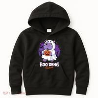 Boo Deng Halloween Costume Cute Baby Hippo Moo Deng Funny Kids Hoodie thumb 0
