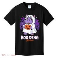 Boo Deng Halloween Costume Cute Baby Hippo Moo Deng Funny Kids T-Shirt thumb 0