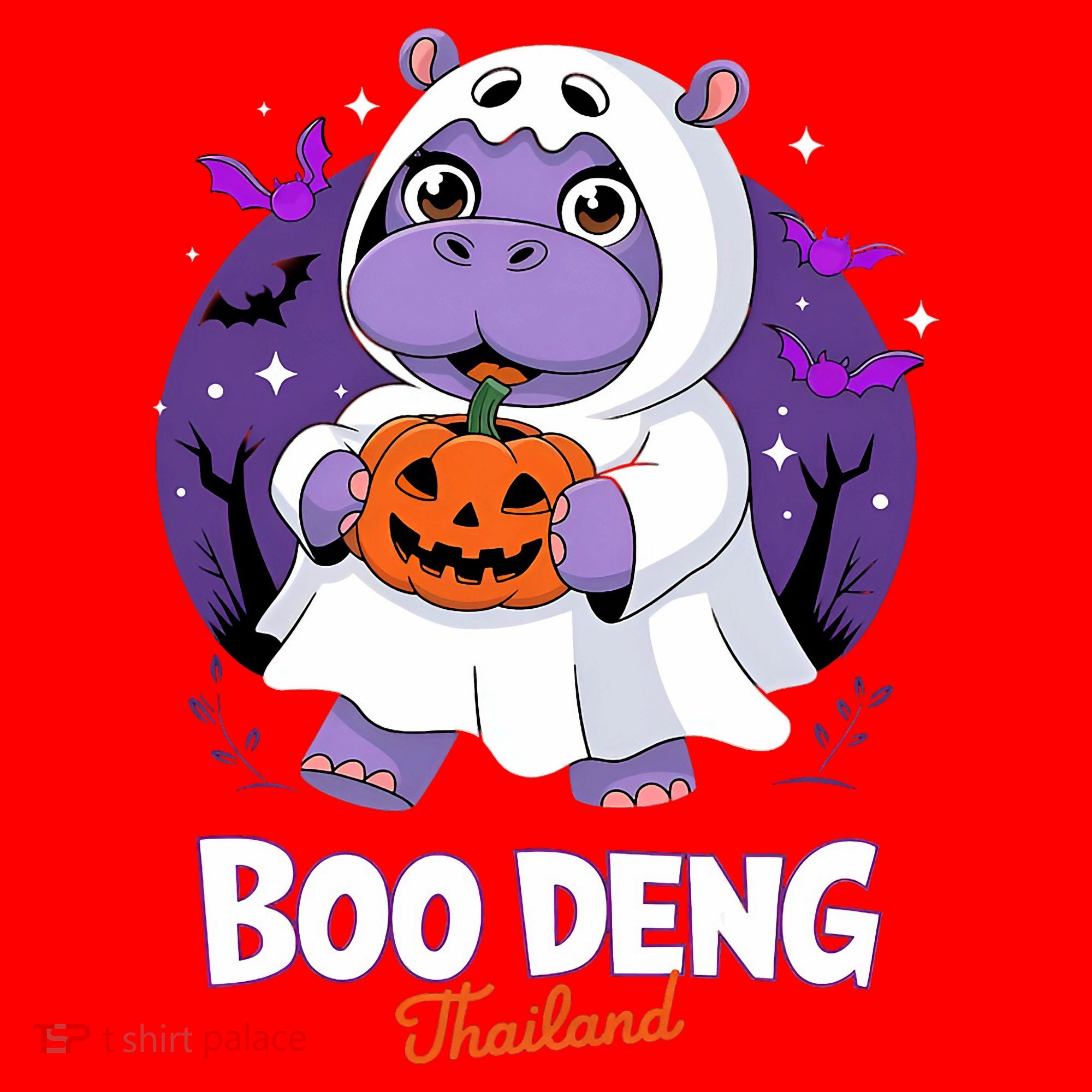 Boo Deng Halloween Costume Cute Baby Hippo Moo Deng Funny Santa Hat