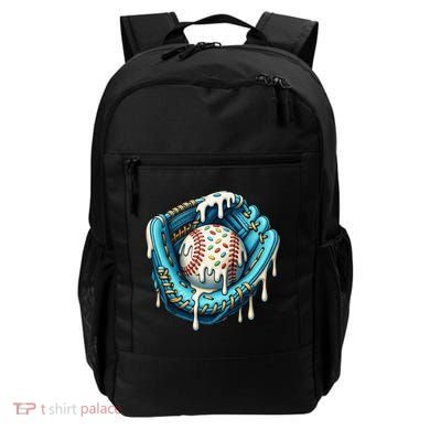 Baseball Drip Home Plate Ice Cream Respect The Drip Backpack