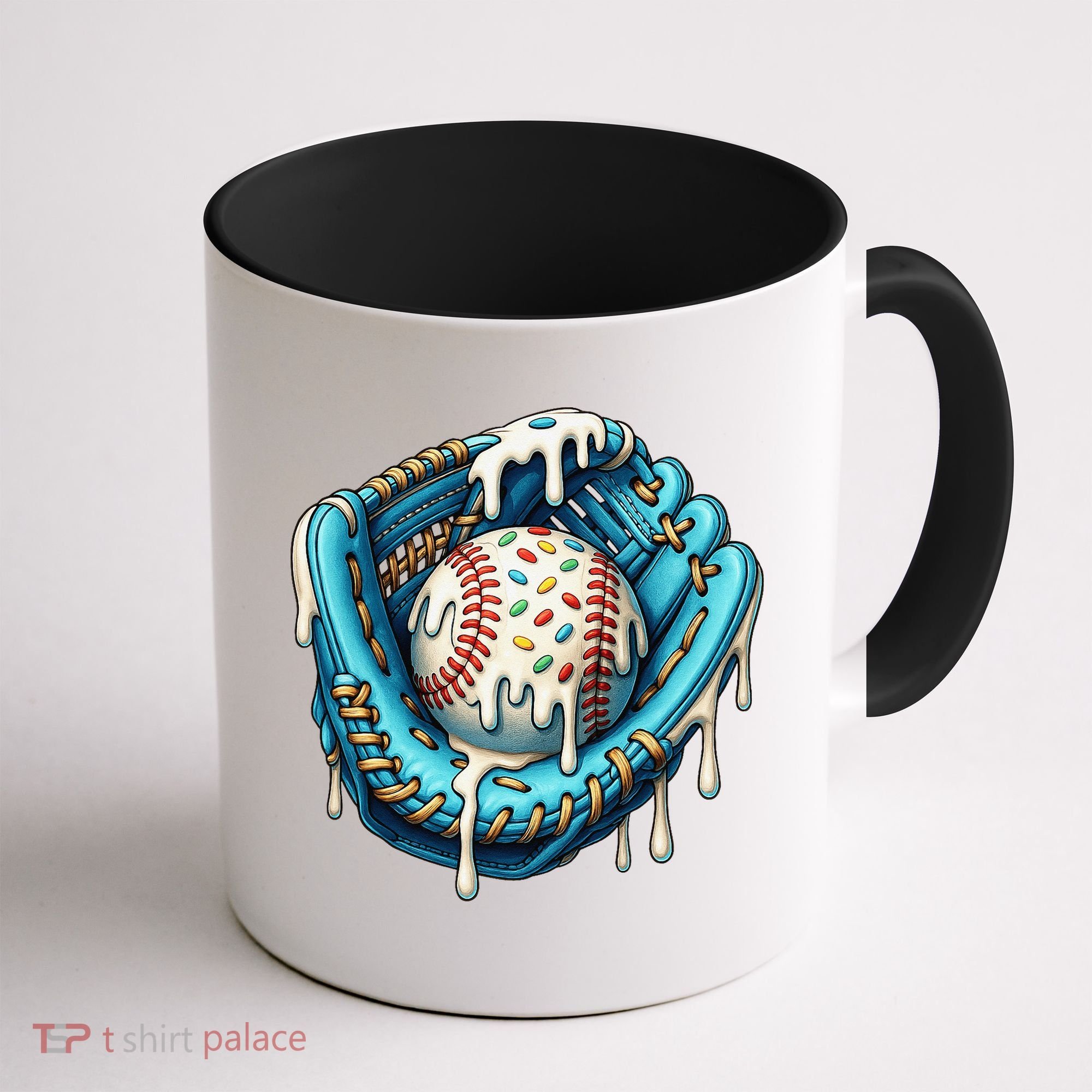Baseball Drip Home Plate Ice Cream Respect The Drip Coffee Mug