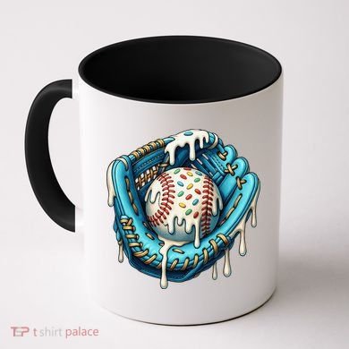 Baseball Drip Home Plate Ice Cream Respect The Drip Coffee Mug
