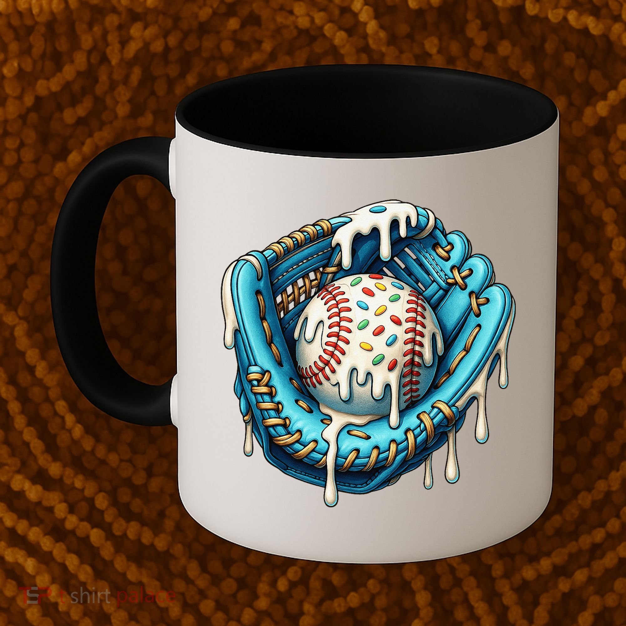 Baseball Drip Home Plate Ice Cream Respect The Drip Coffee Mug