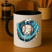 Baseball Drip Home Plate Ice Cream Respect The Drip Coffee Mug thumb 4