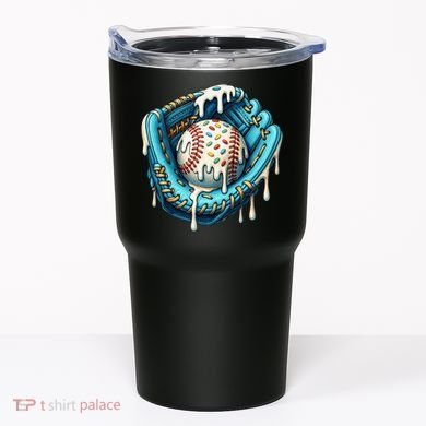 Baseball Drip Home Plate Ice Cream Respect The Drip Tumbler