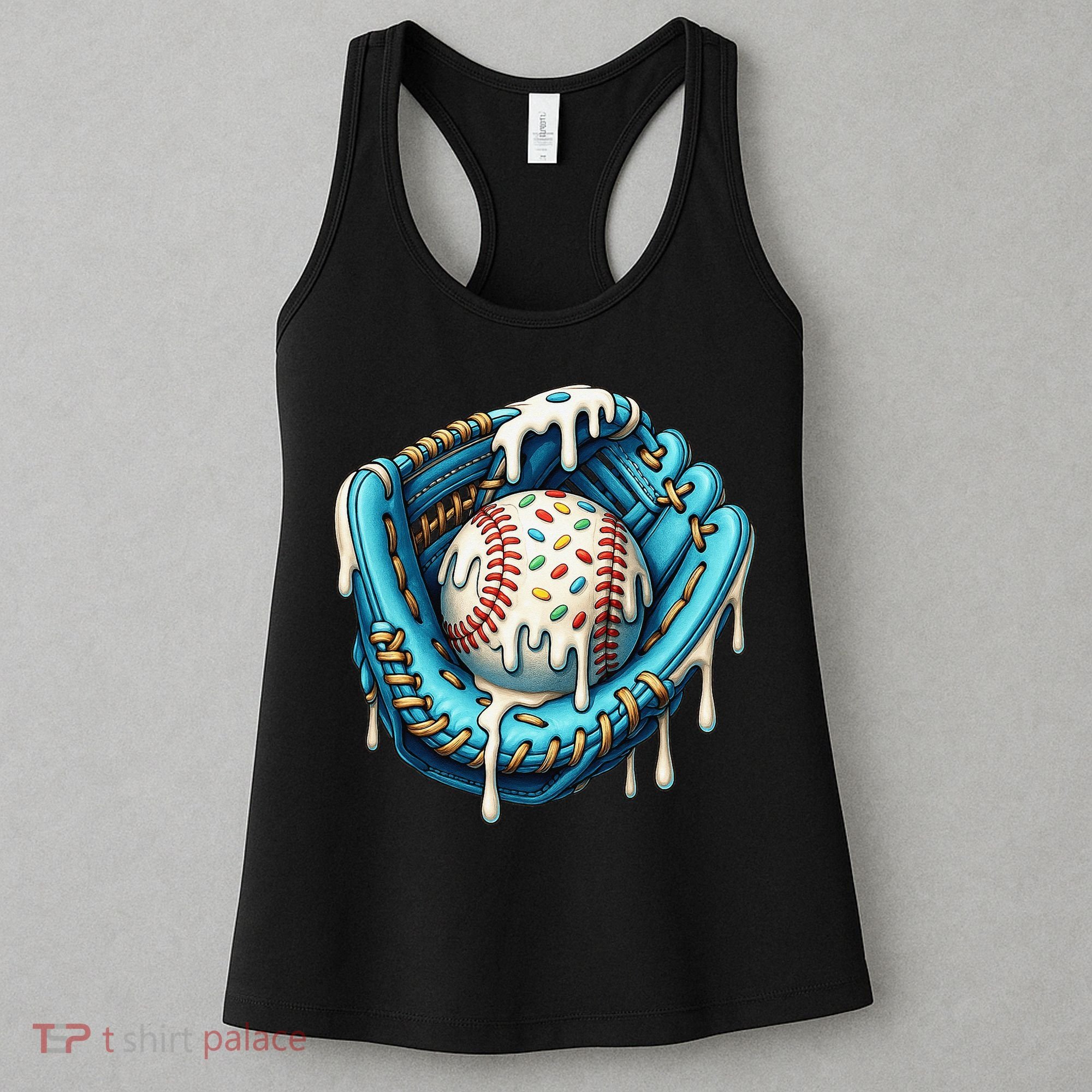 Baseball Drip Home Plate Ice Cream Respect The Drip Women's Tank Top