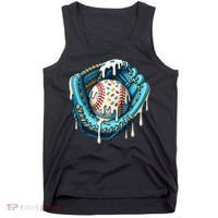Baseball Drip Home Plate Ice Cream Respect The Drip Tank Top thumb 0