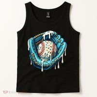 Baseball Drip Home Plate Ice Cream Respect The Drip Tank Top thumb 2