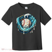 Baseball Drip Home Plate Ice Cream Respect The Drip Toddler T-Shirt thumb 0