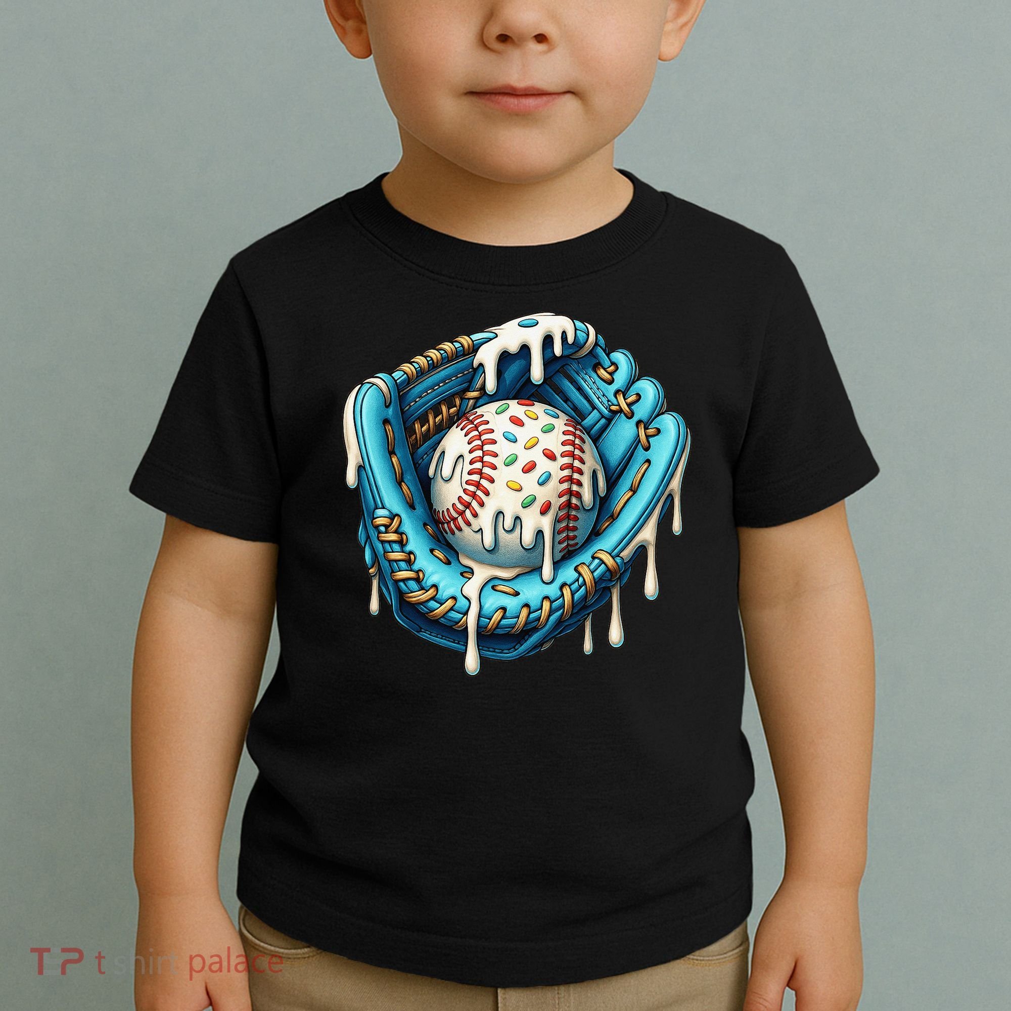 Baseball Drip Home Plate Ice Cream Respect The Drip Toddler T-Shirt