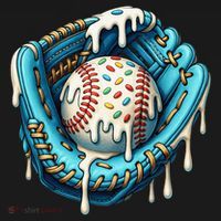 Baseball Drip Home Plate Ice Cream Respect The Drip Visor thumb 3