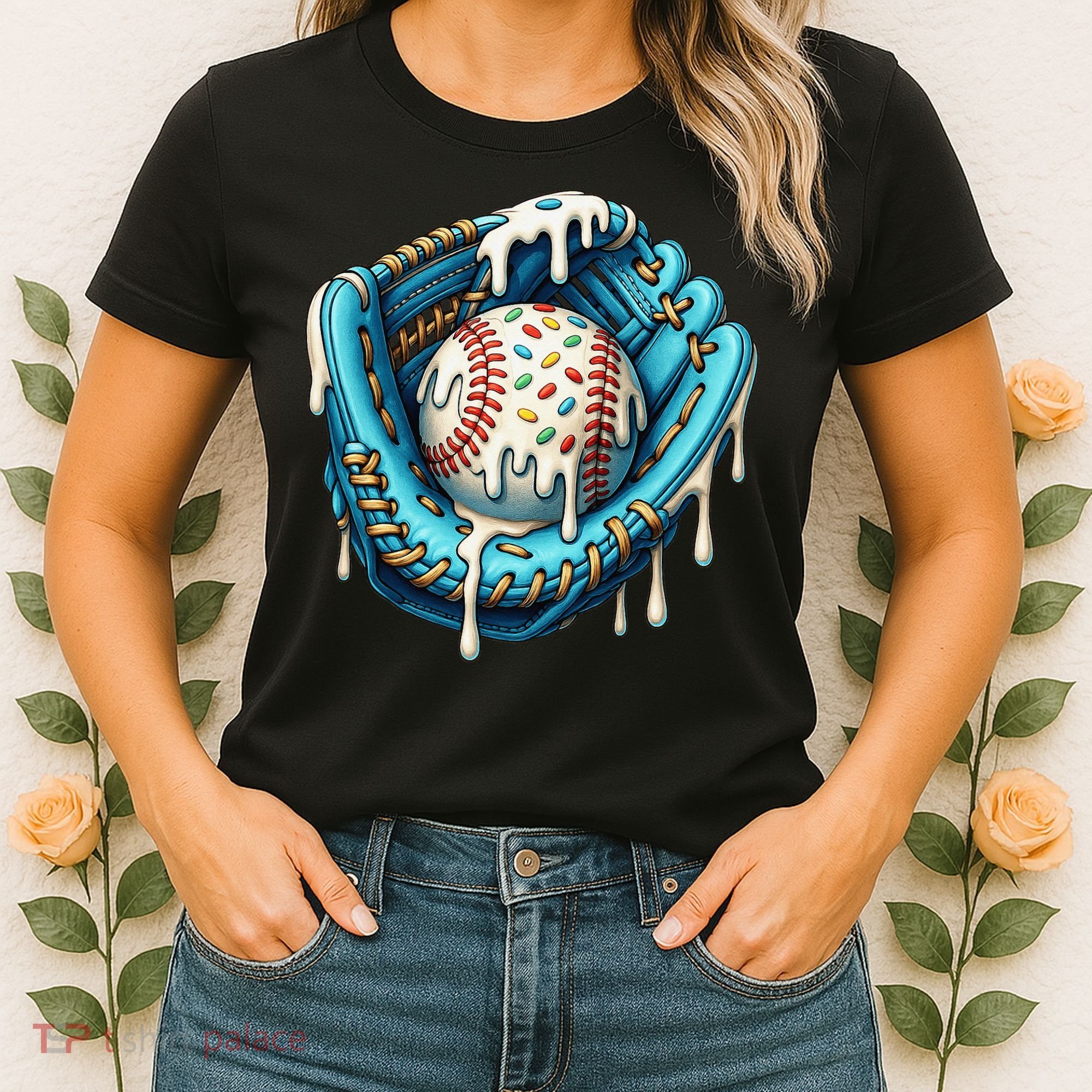 Baseball Drip Home Plate Ice Cream Respect The Drip Women's T-Shirt